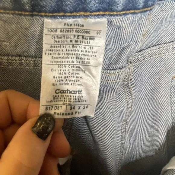 Carhartt Light Blue Denim Jeans - Picture 4 of 5